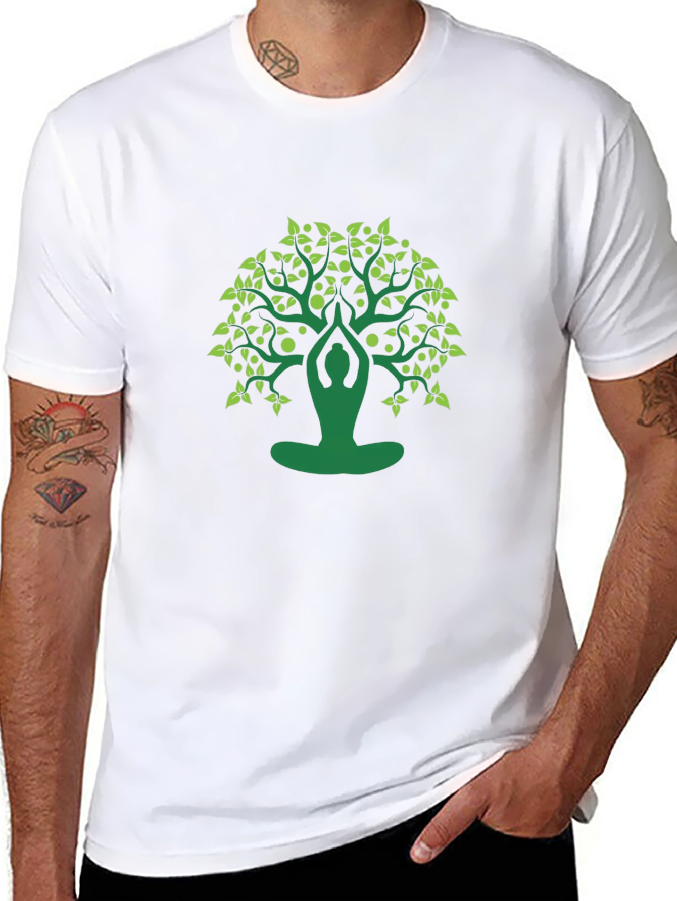 Yoga Tree Graphic Tee - Meditate in Style