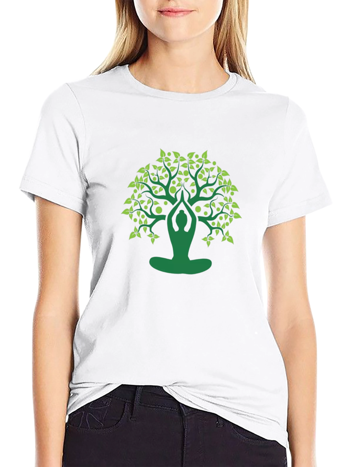 Yoga Tree Graphic Tee - Meditate in Style