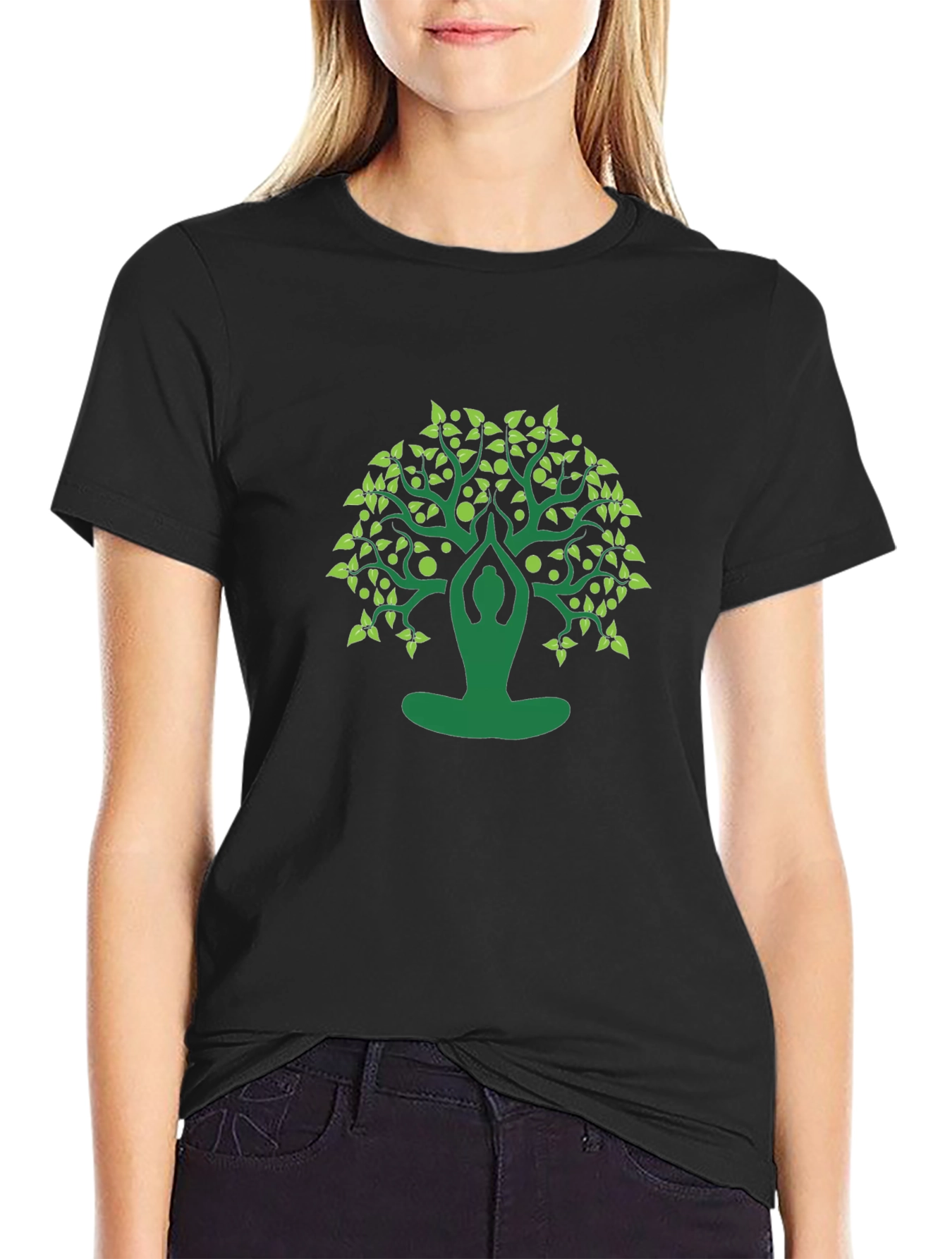 Yoga Tree Graphic Tee - Meditate in Style