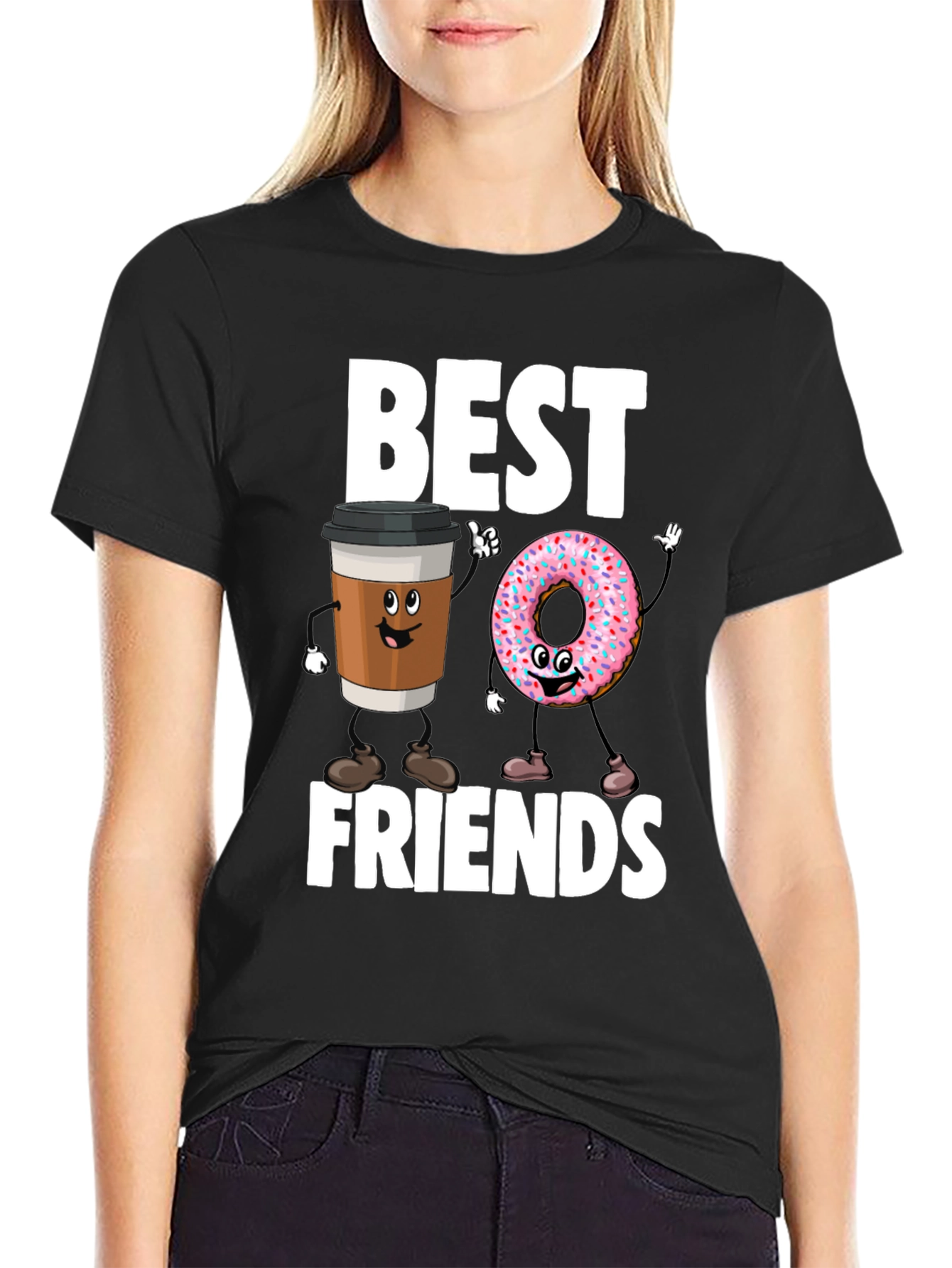 Best Friends Coffee & Donut Graphic Tee