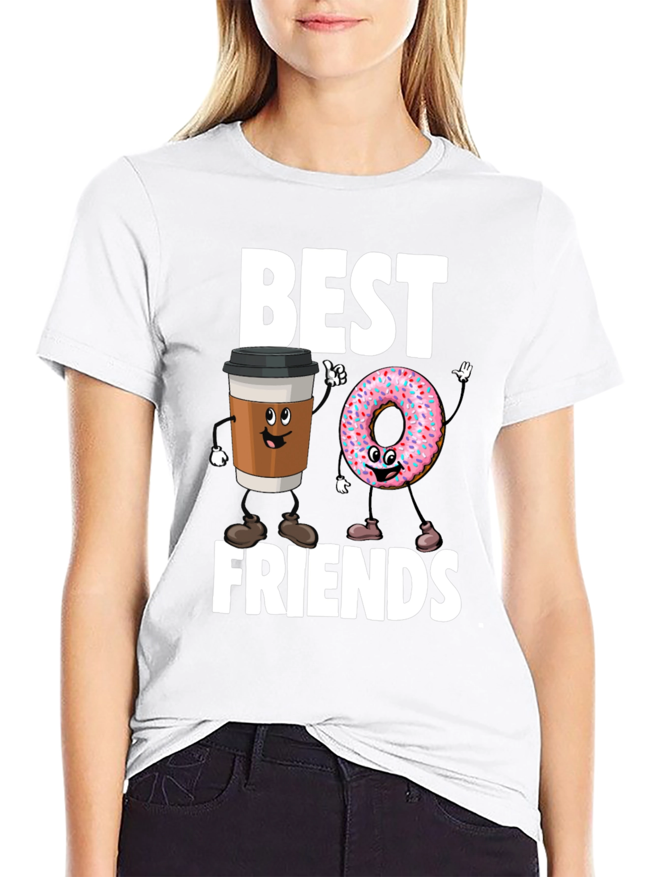 Best Friends Coffee & Donut Graphic Tee