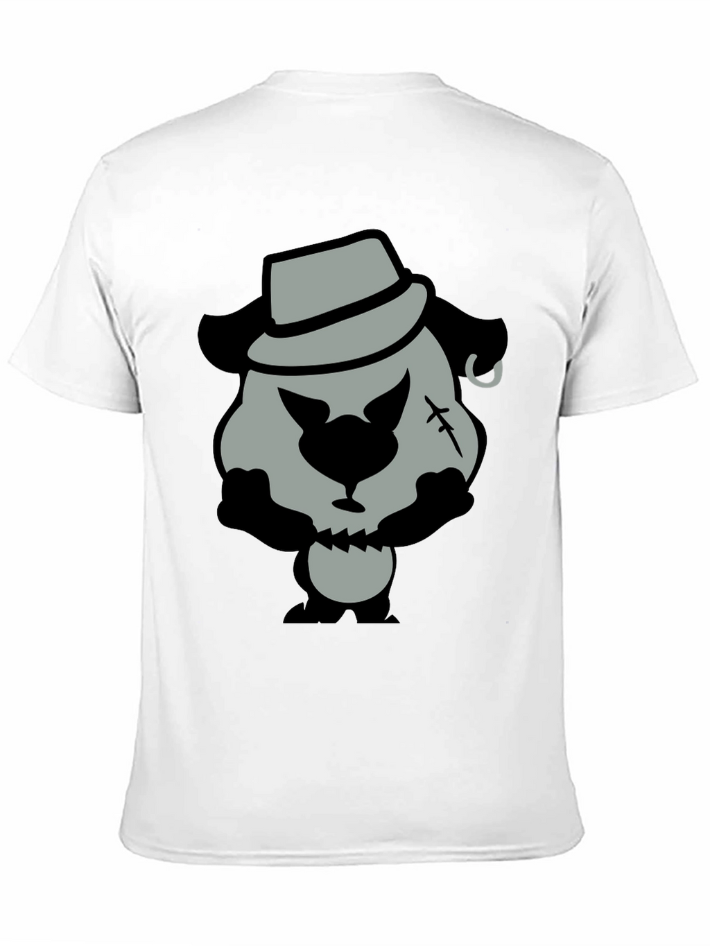 Cartoon Gangster Bear Graphic T-Shirt