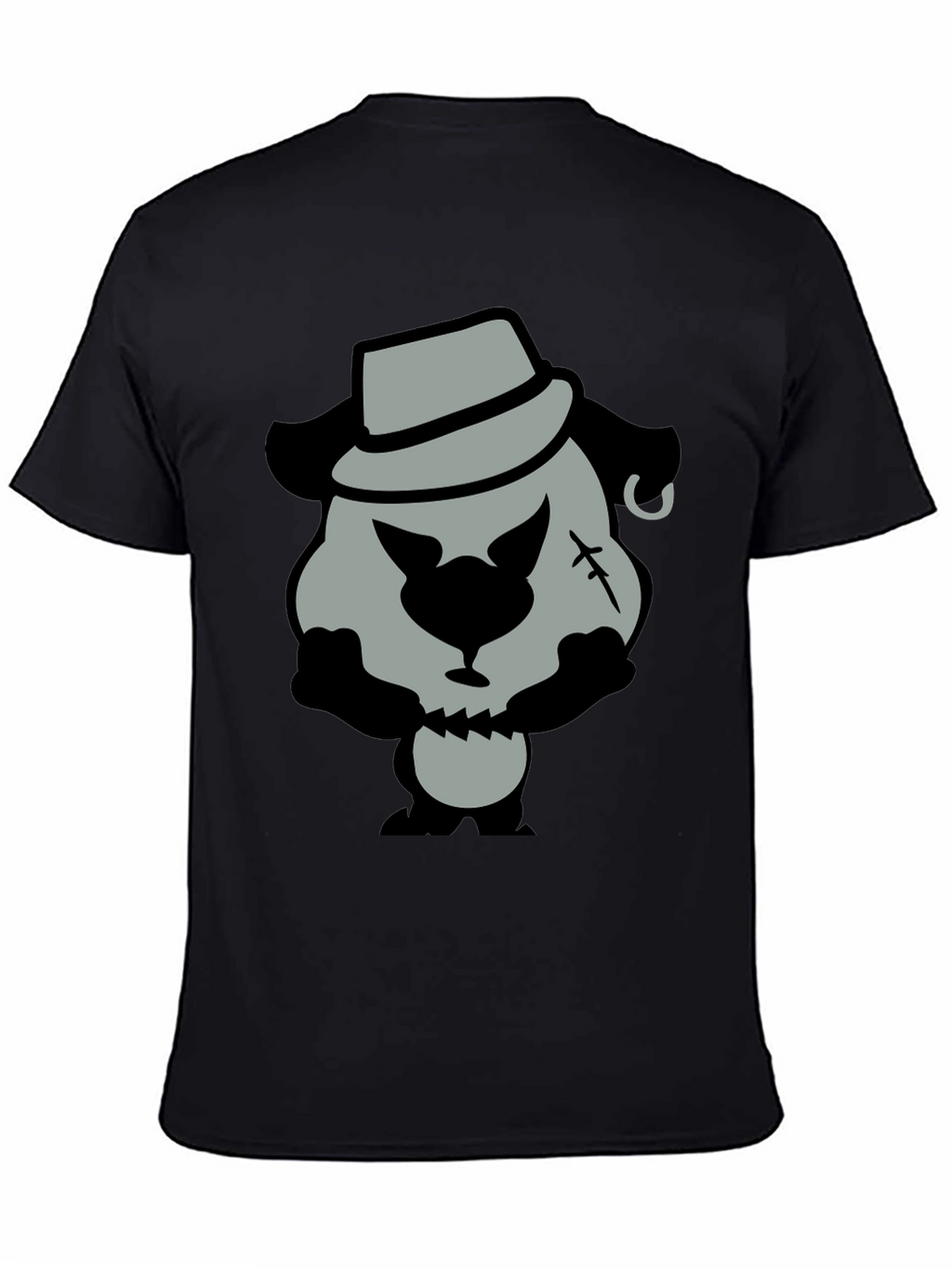 Cartoon Gangster Bear Graphic T-Shirt