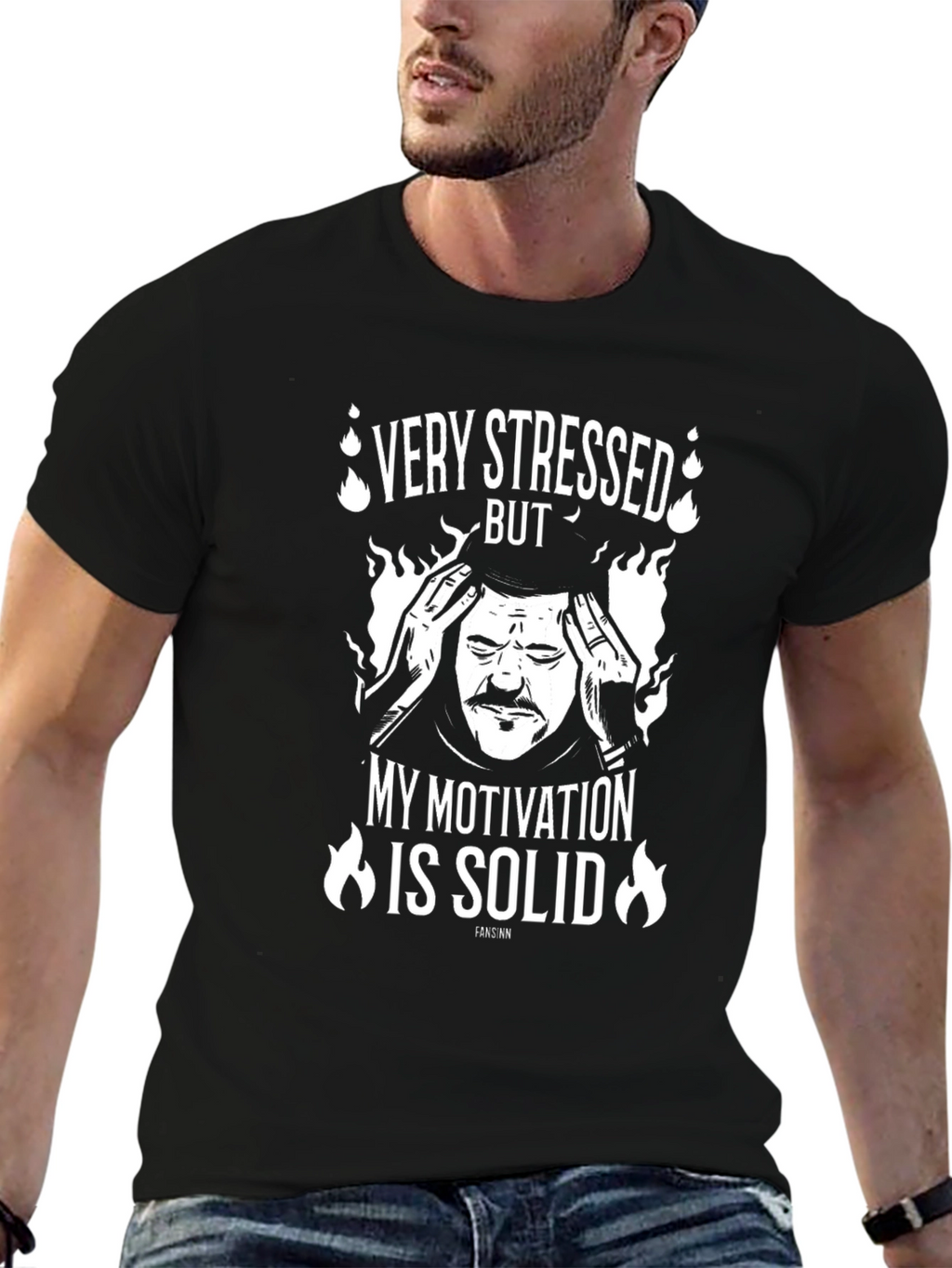 Stressed But Solid Motivation Graphic Tee