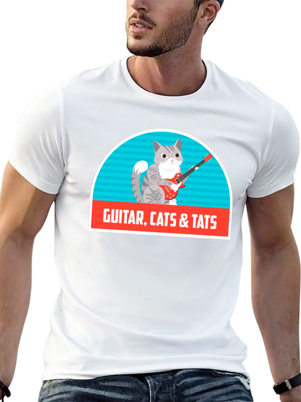 Guitar Cats & Tats T-Shirt