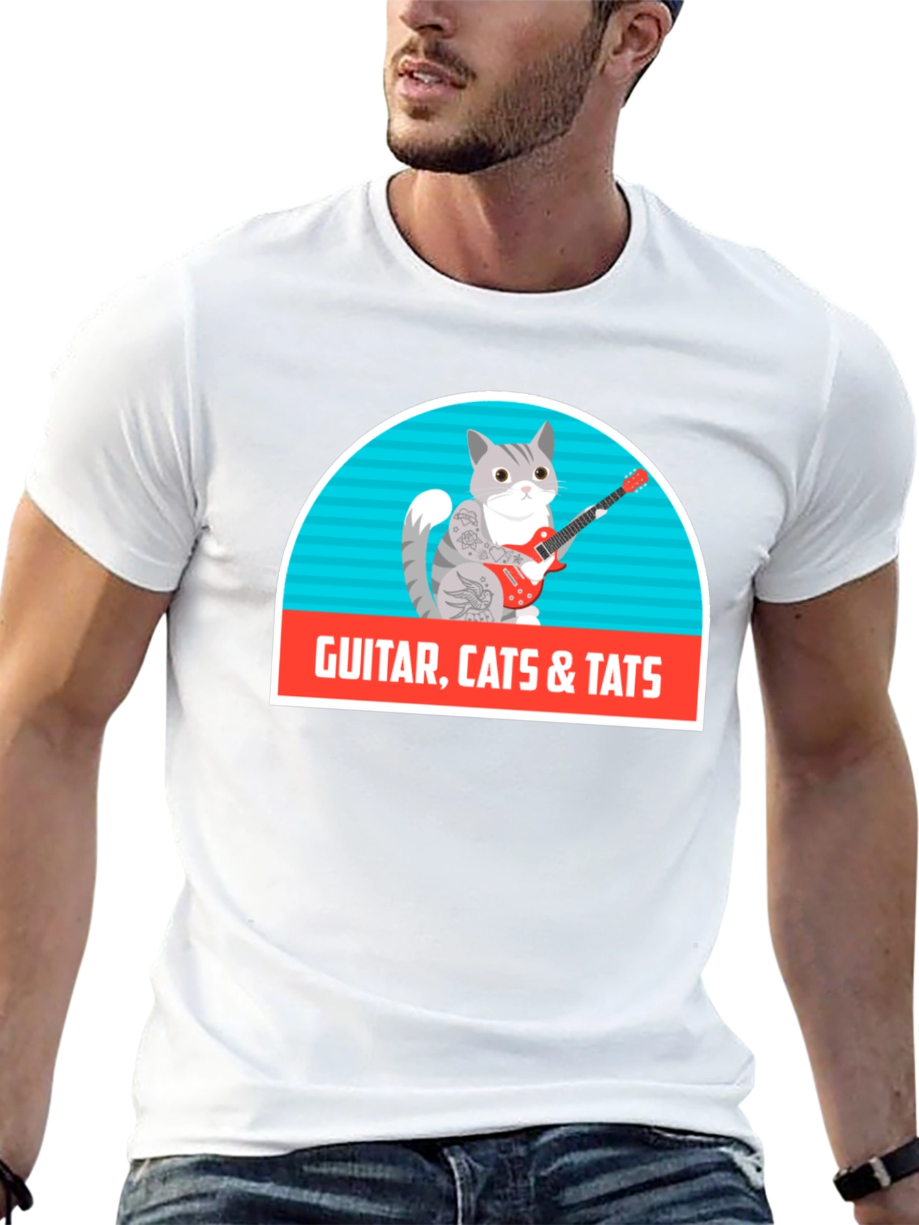 Guitar Cats & Tats T-Shirt