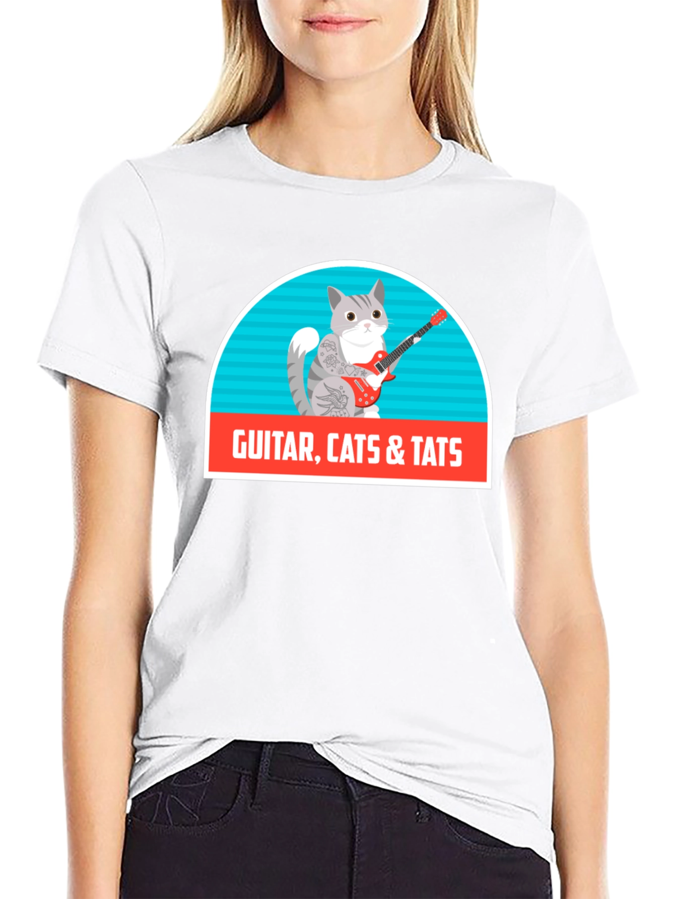 Guitar Cats & Tats T-Shirt