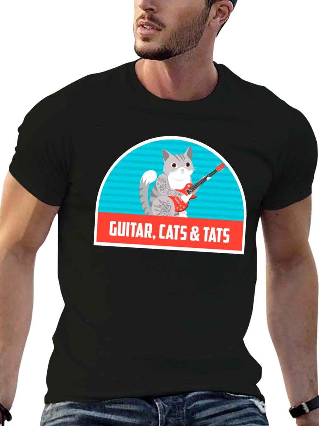 Guitar Cats & Tats T-Shirt