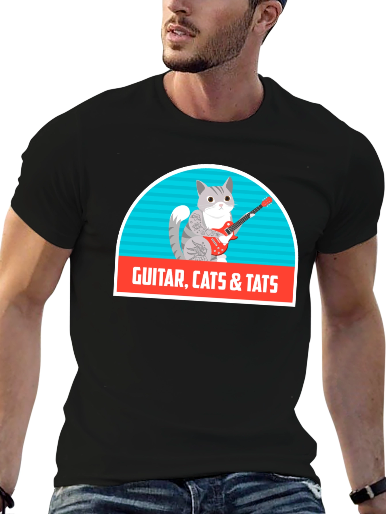 Guitar Cats & Tats T-Shirt
