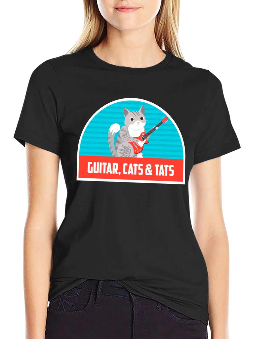 Guitar Cats & Tats T-Shirt