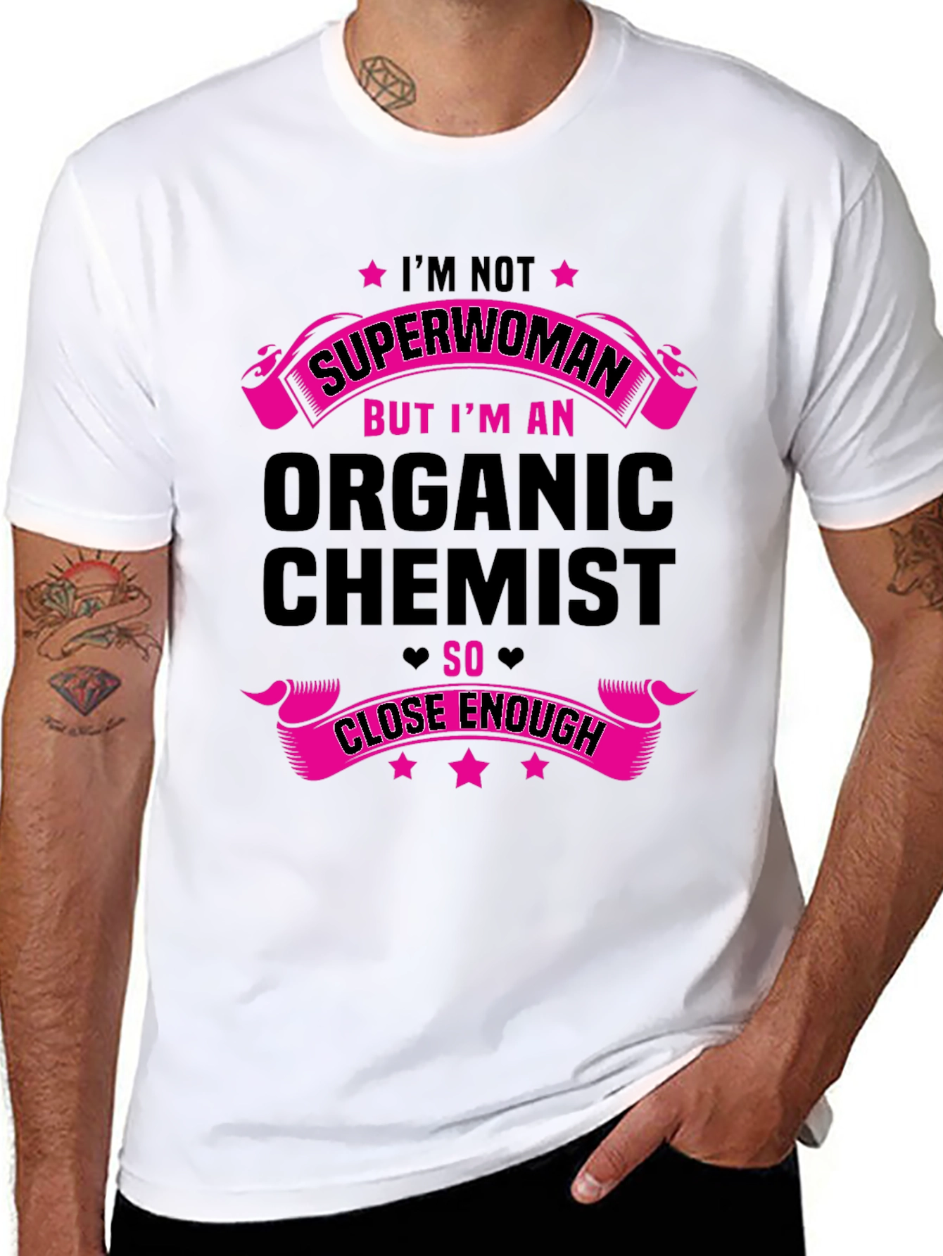 Organic Chemist Graphic Tee - Superwoman Close Enough