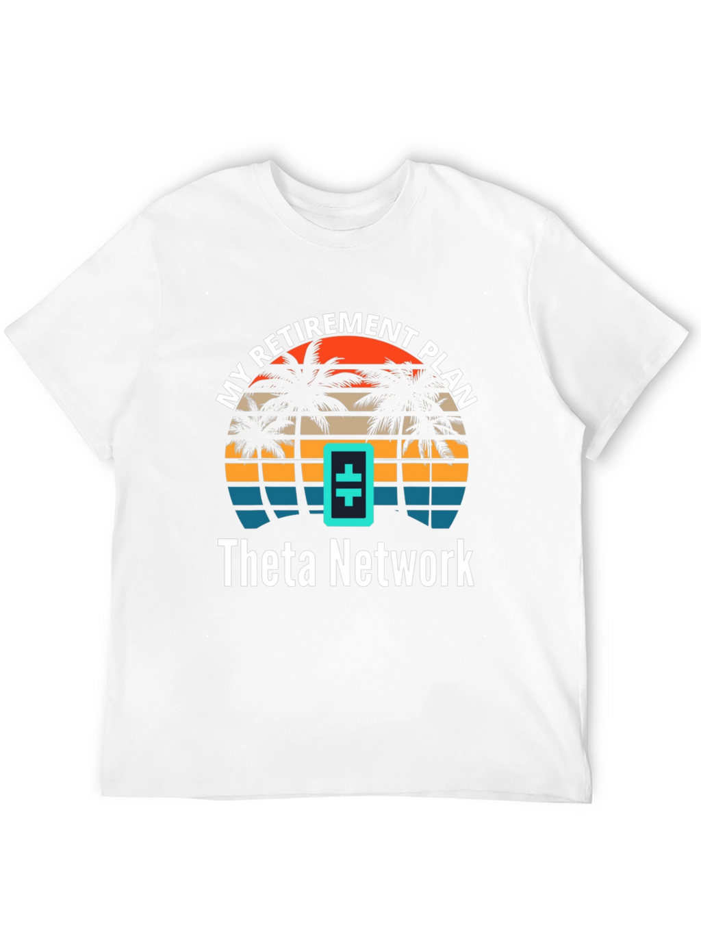 Theta Network Retirement Plan T-Shirt - Tropical Design