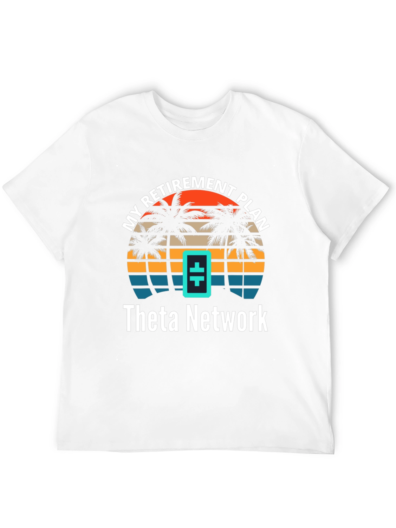 Theta Network Retirement Plan T-Shirt - Tropical Design