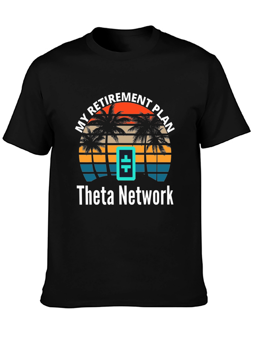 Theta Network Retirement Plan T-Shirt - Tropical Design
