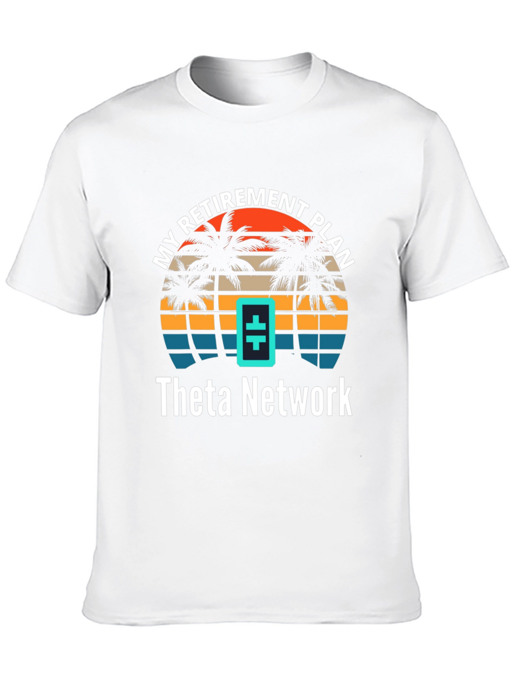 Theta Network Retirement Plan T-Shirt - Tropical Design
