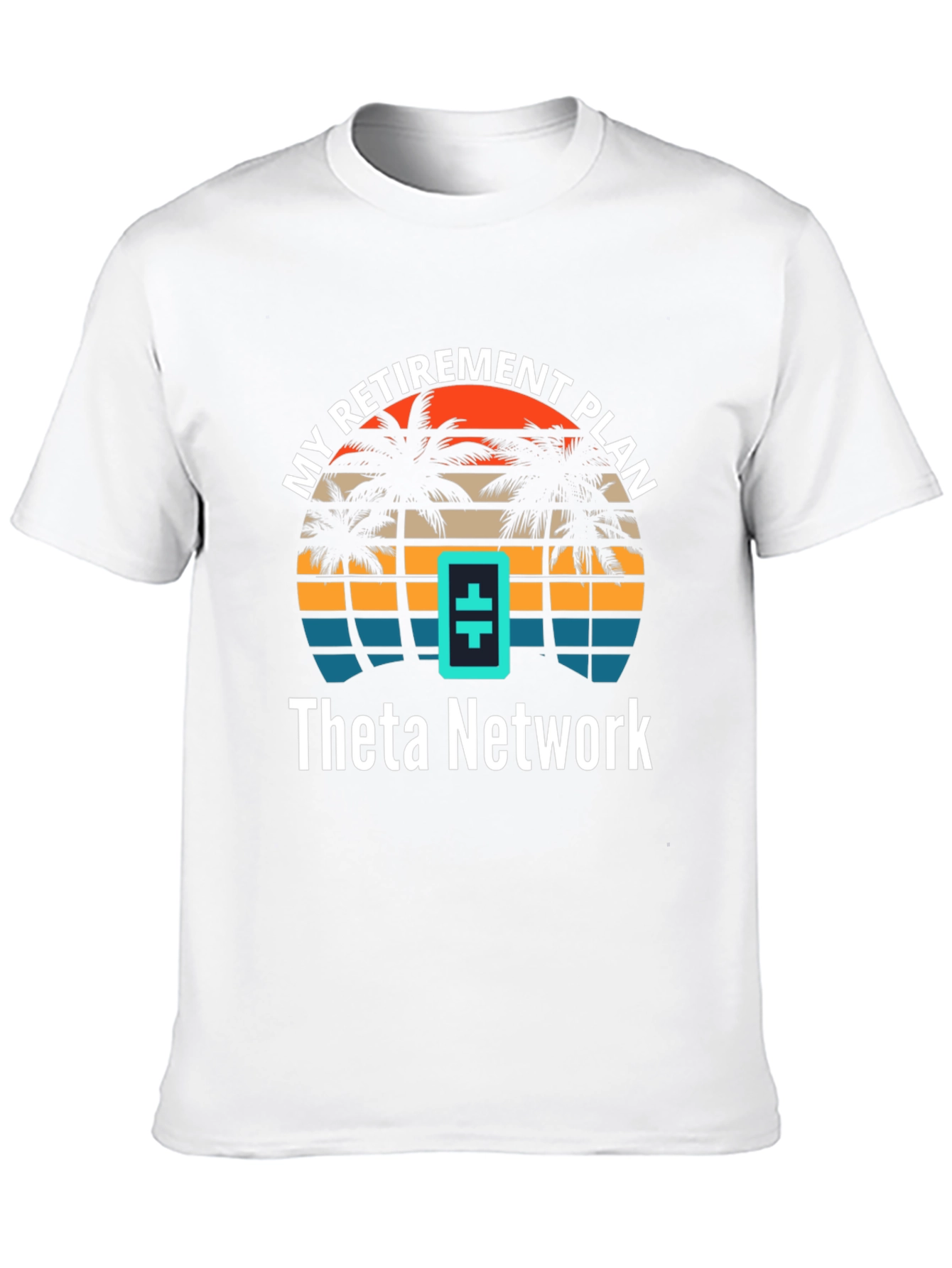 Theta Network Retirement Plan T-Shirt - Tropical Design