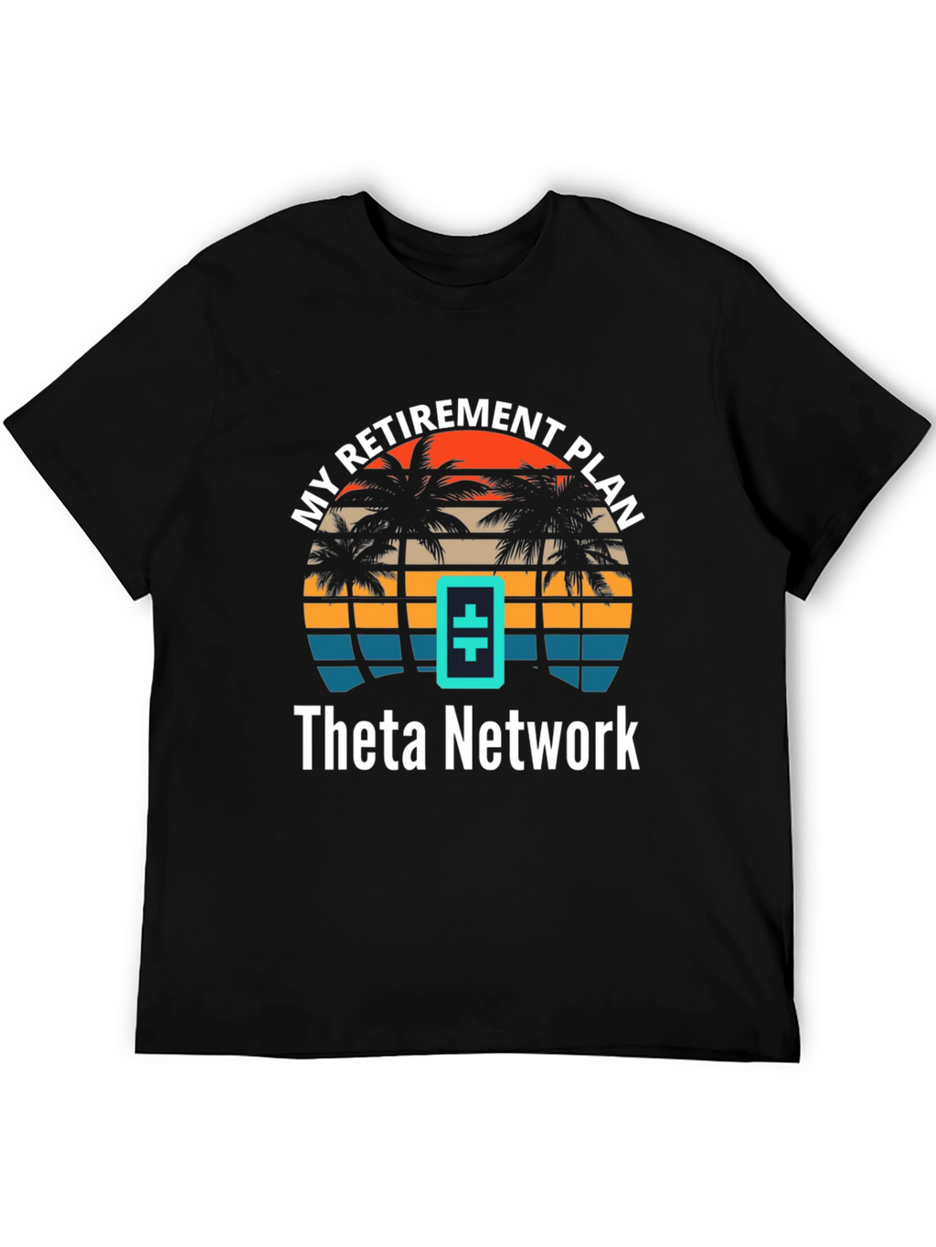 Theta Network Retirement Plan T-Shirt - Tropical Design