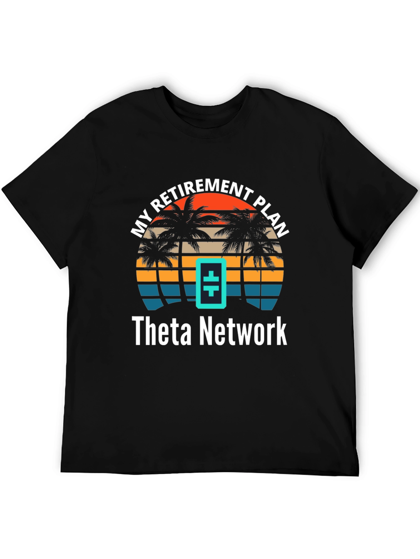 Theta Network Retirement Plan T-Shirt - Tropical Design