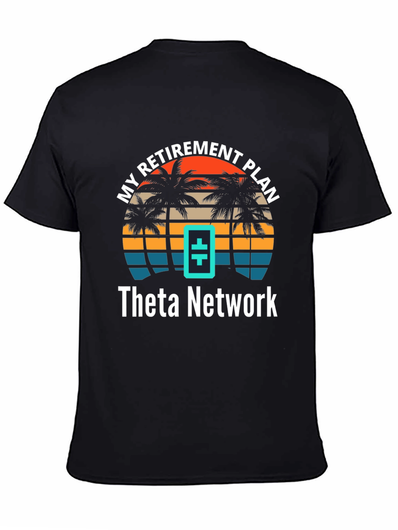 Theta Network Retirement Plan T-Shirt - Tropical Design