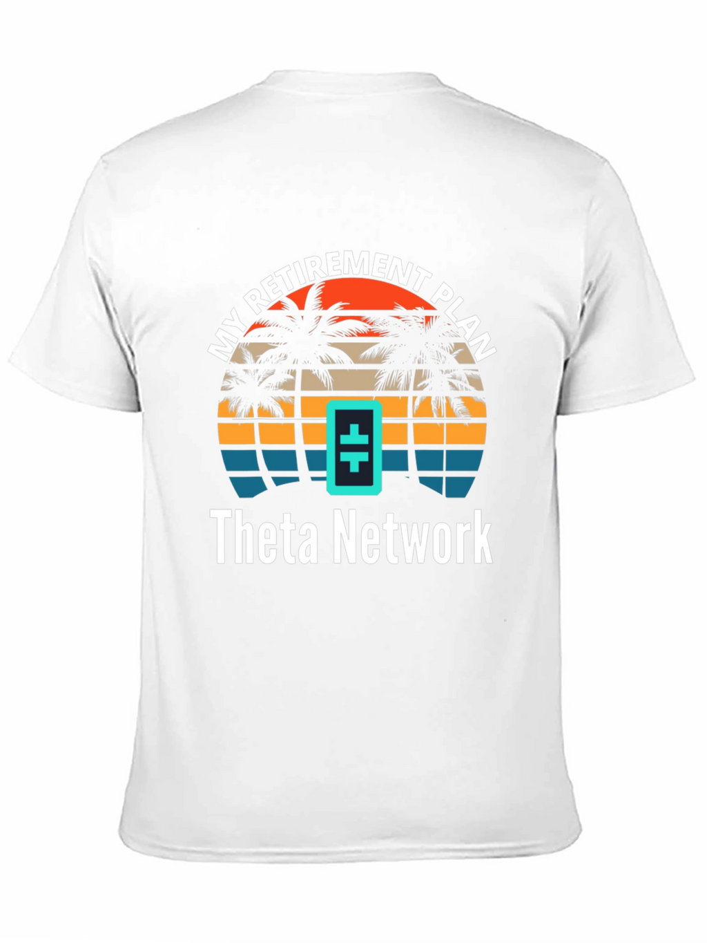 Theta Network Retirement Plan T-Shirt - Tropical Design