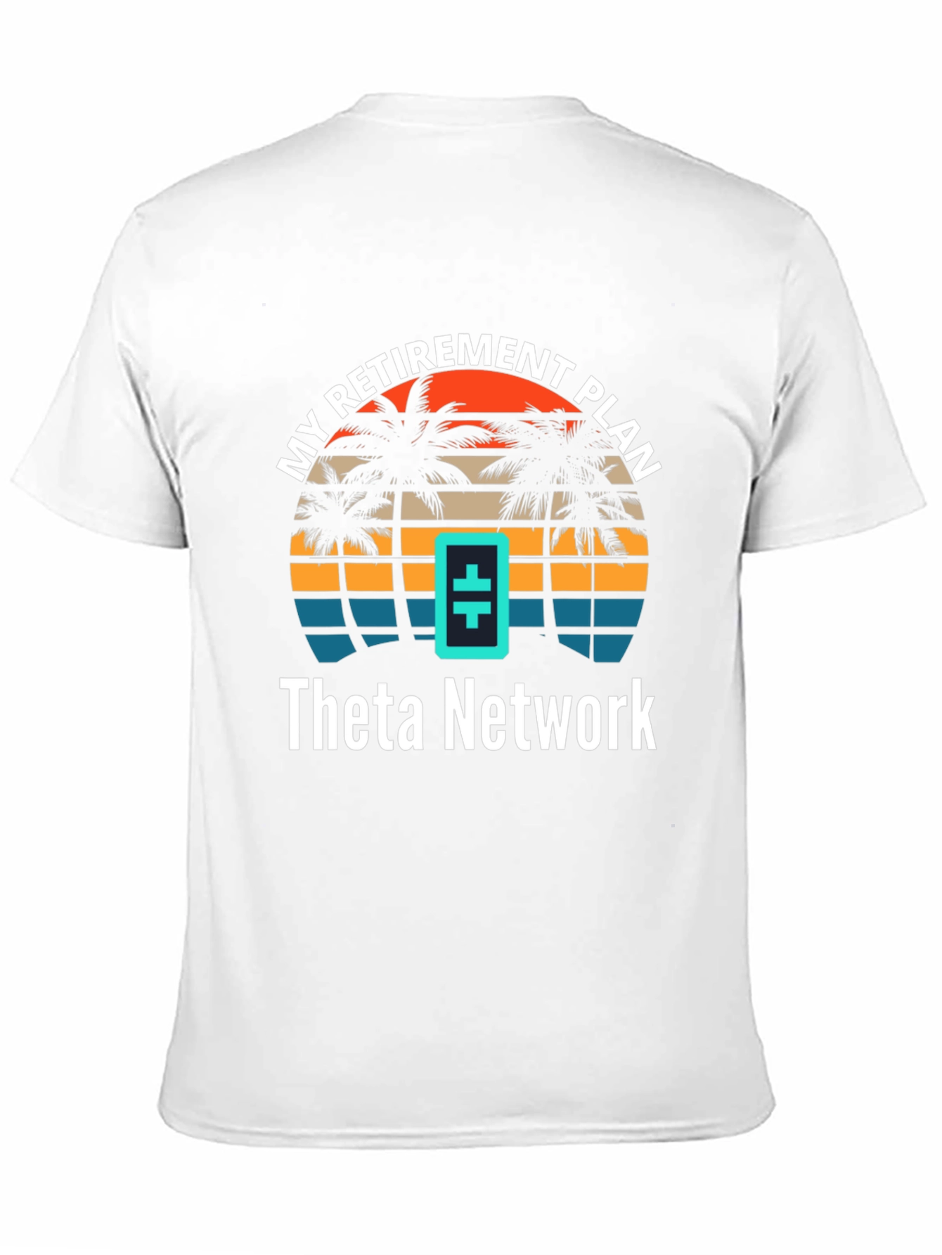Theta Network Retirement Plan T-Shirt - Tropical Design