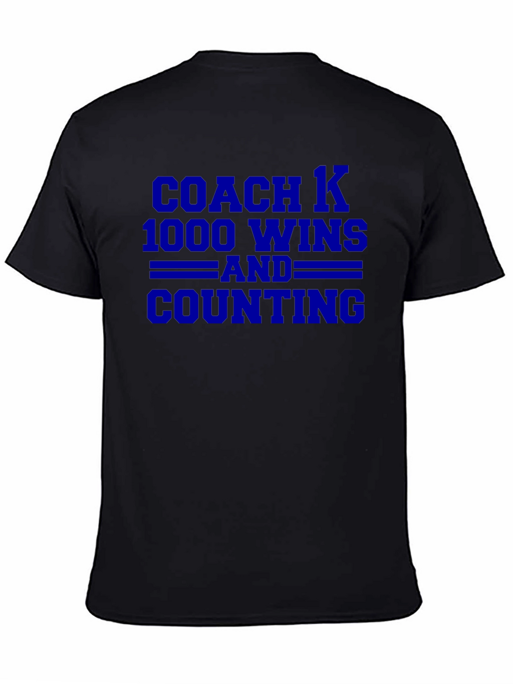 Coach K 1000 Wins T-Shirt - Black