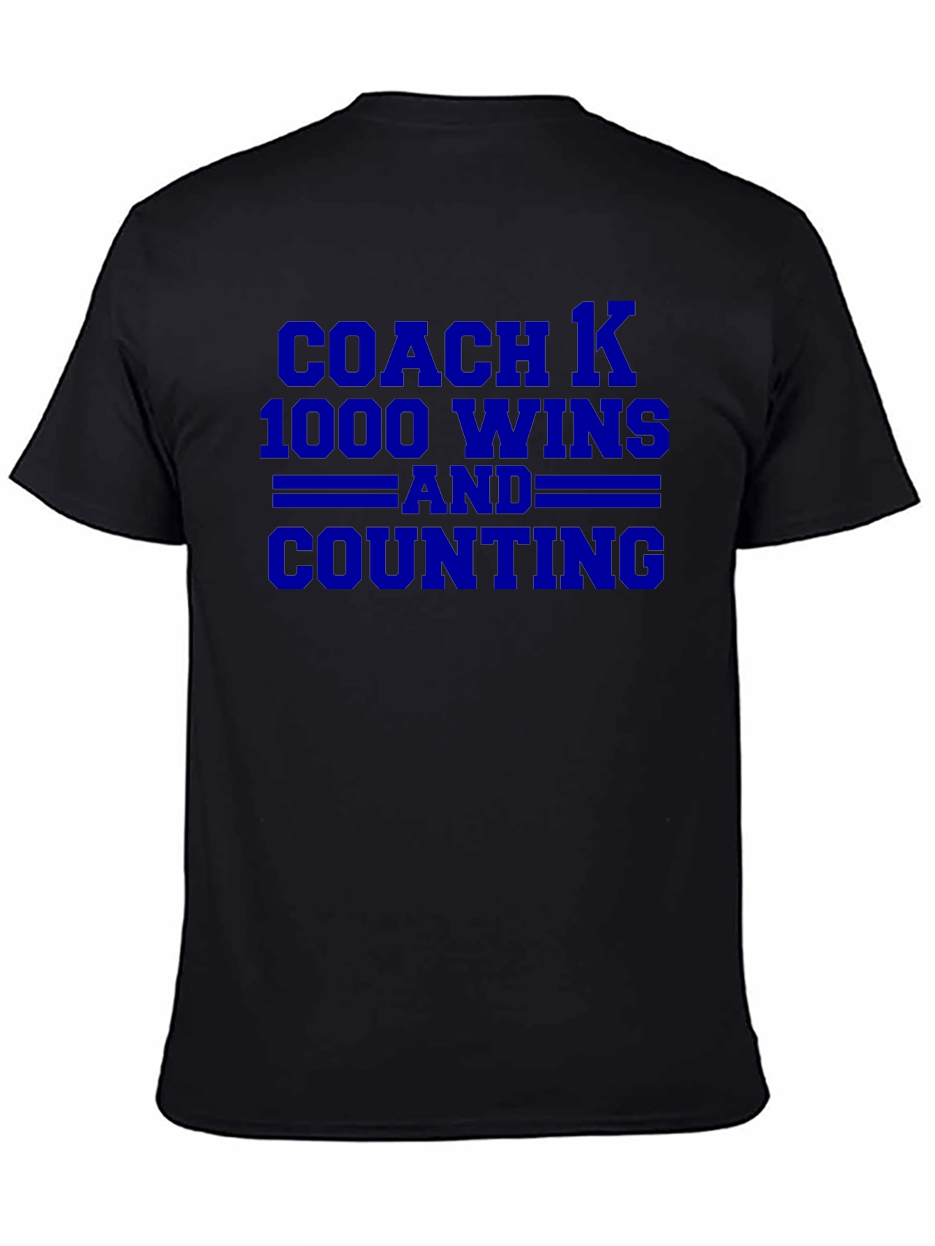 Coach K 1000 Wins T-Shirt - Black
