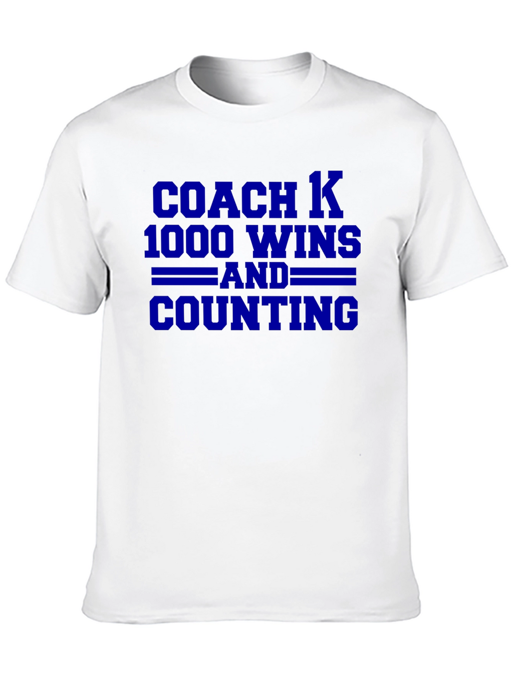 Coach K 1000 Wins T-Shirt - Black