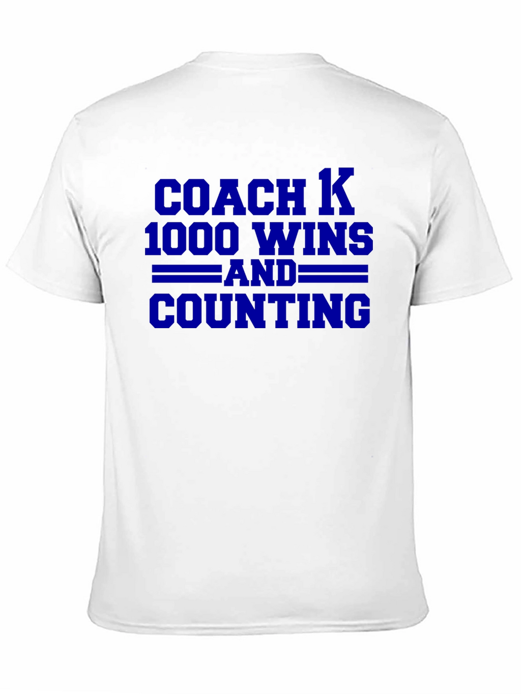 Coach K 1000 Wins T-Shirt - Black