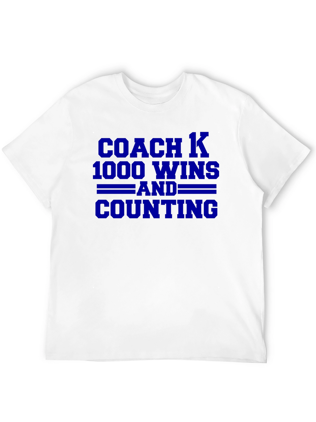 Coach K 1000 Wins T-Shirt - Black