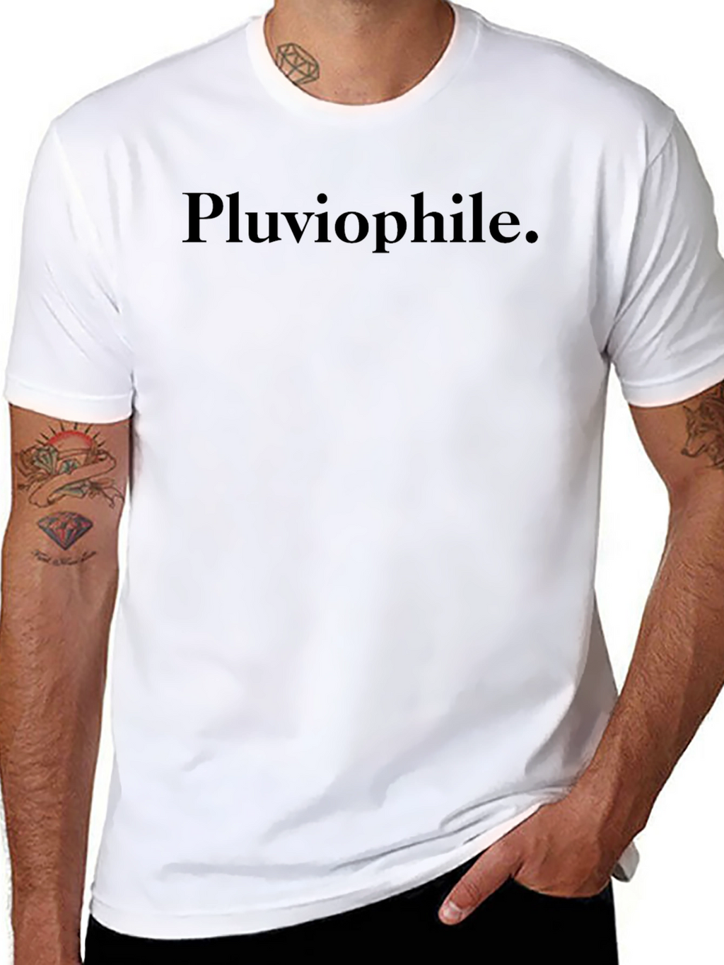 Pluviophile T-Shirt - Black Graphic Tee