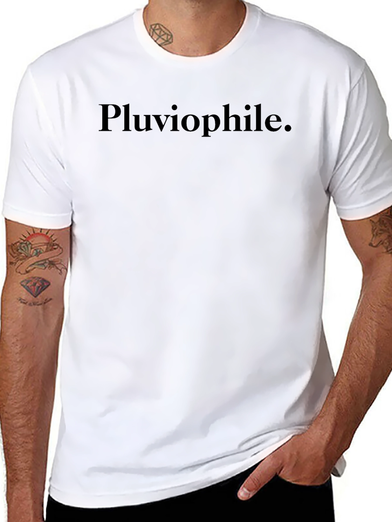 Pluviophile T-Shirt - Black Graphic Tee