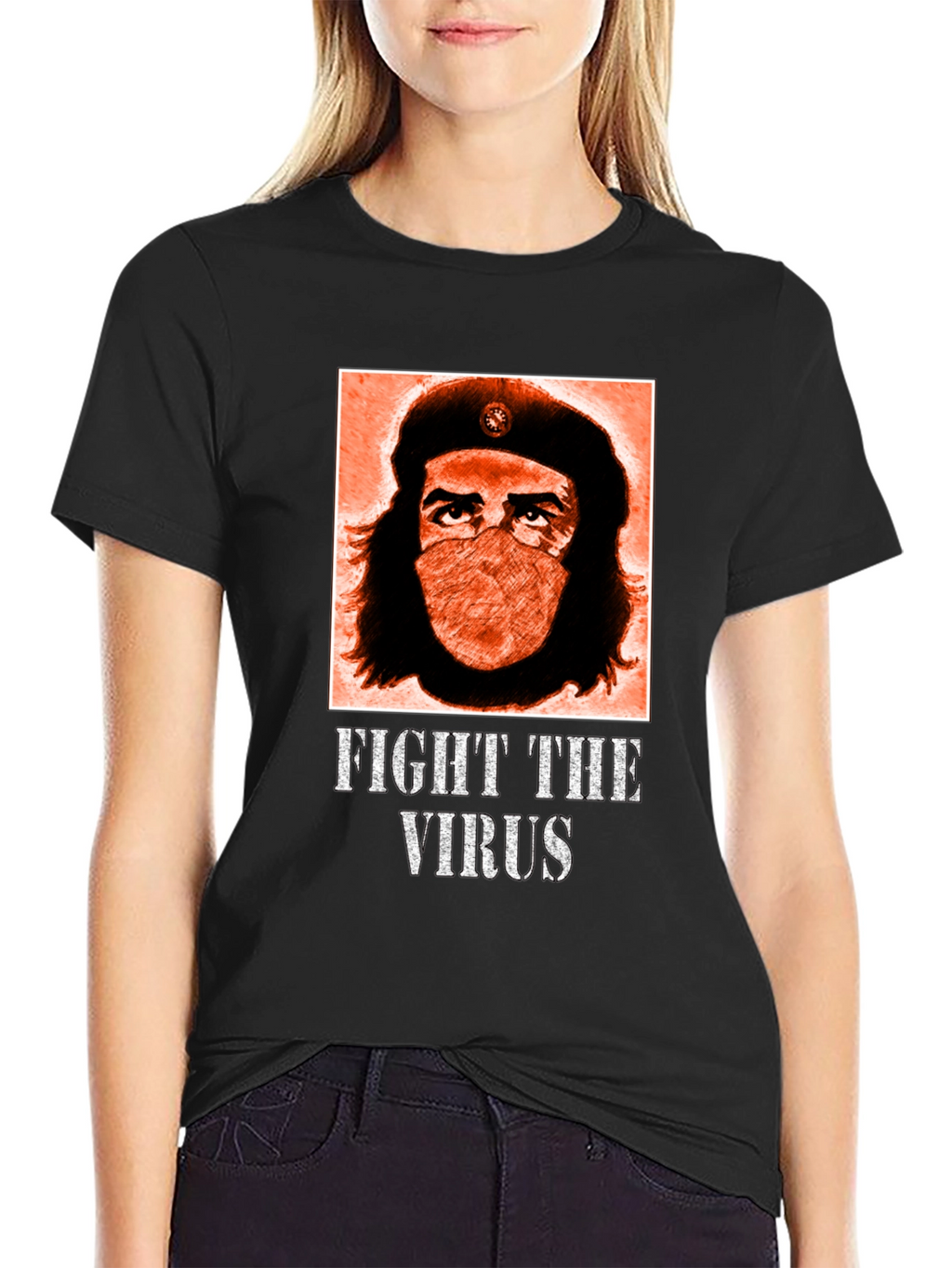Fight the Virus T-Shirt: Guevara Masked