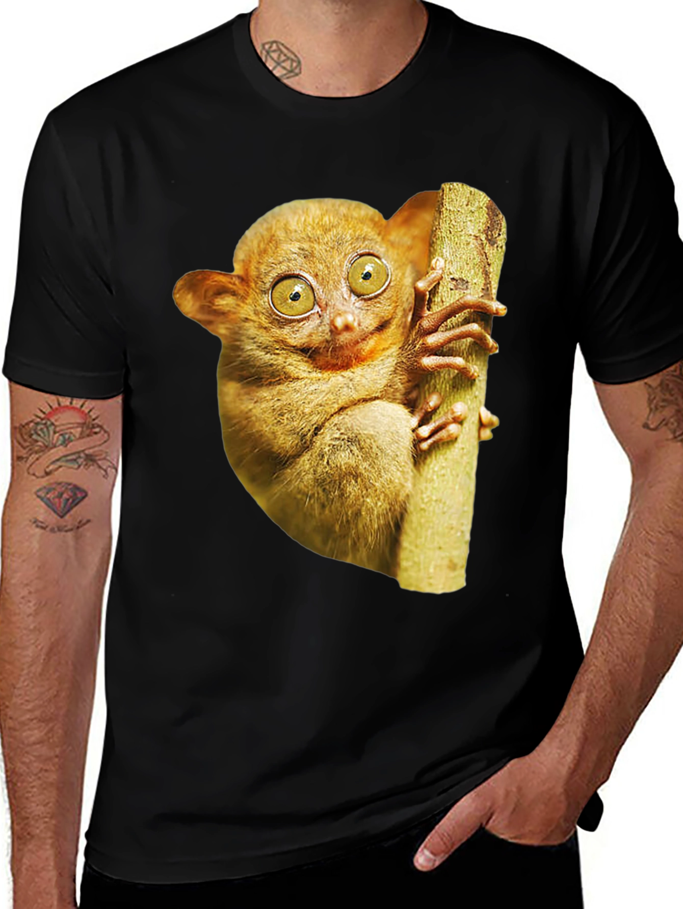 Tarsier Graphic Tee - Novelty Animal Print