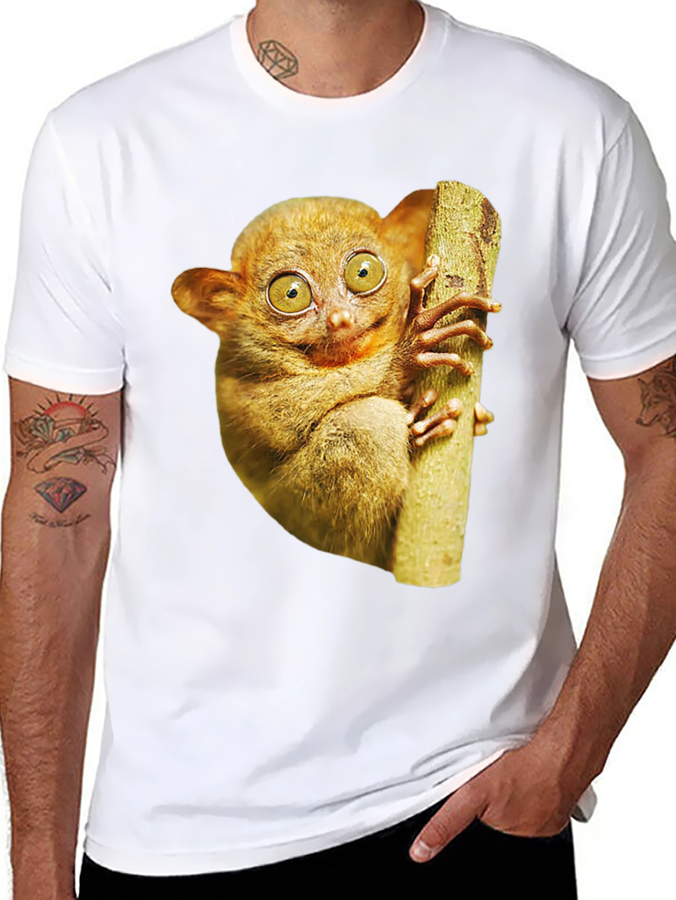 Tarsier Graphic Tee - Novelty Animal Print