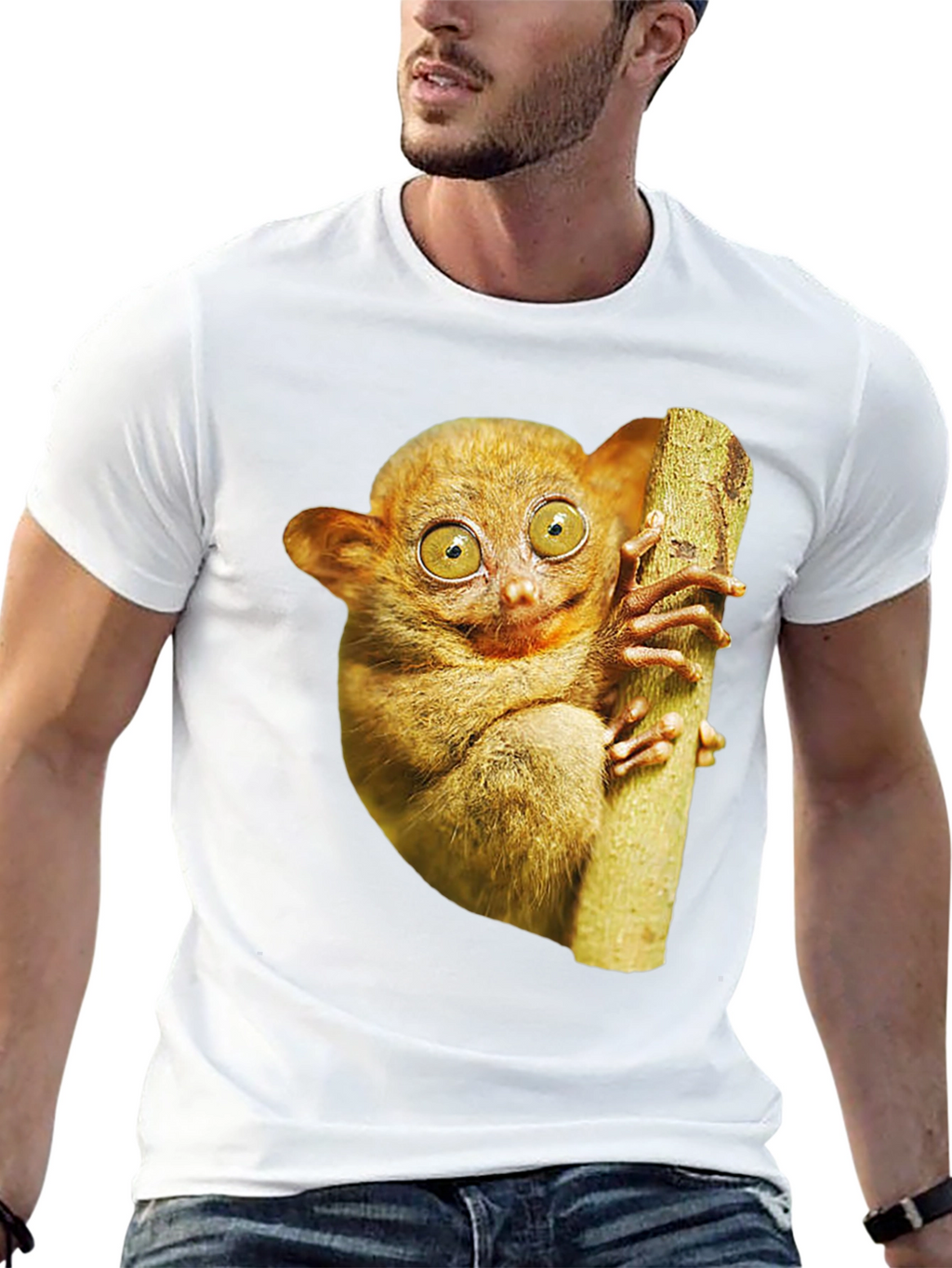 Tarsier Graphic Tee - Novelty Animal Print