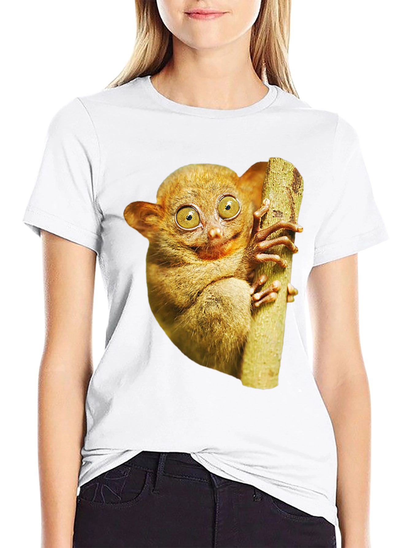 Tarsier Graphic Tee - Novelty Animal Print