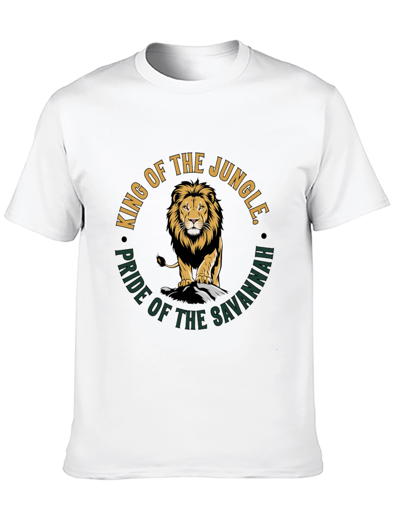 King of the Jungle Lion Graphic T-Shirt