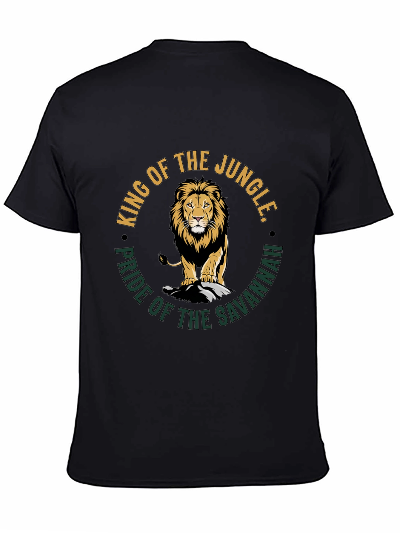 King of the Jungle Lion Graphic T-Shirt