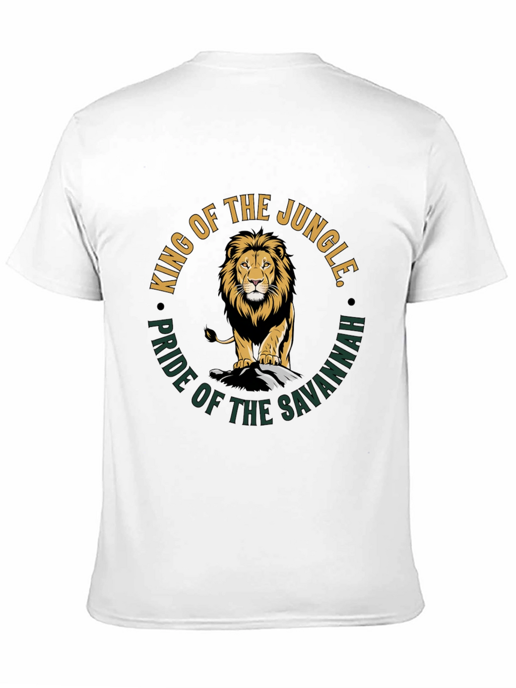 King of the Jungle Lion Graphic T-Shirt