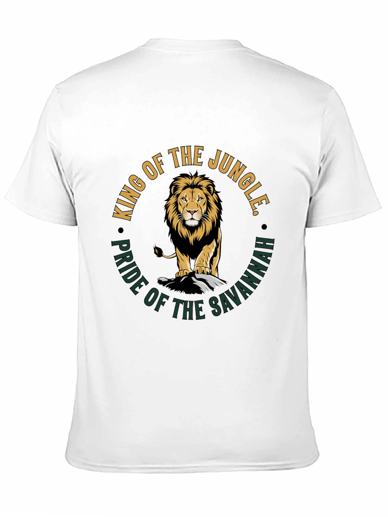King of the Jungle Lion Graphic T-Shirt