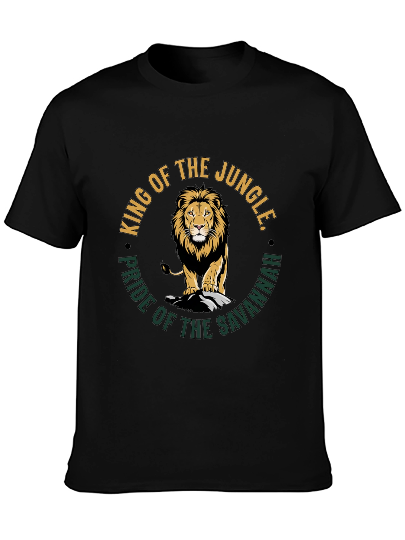 King of the Jungle Lion Graphic T-Shirt