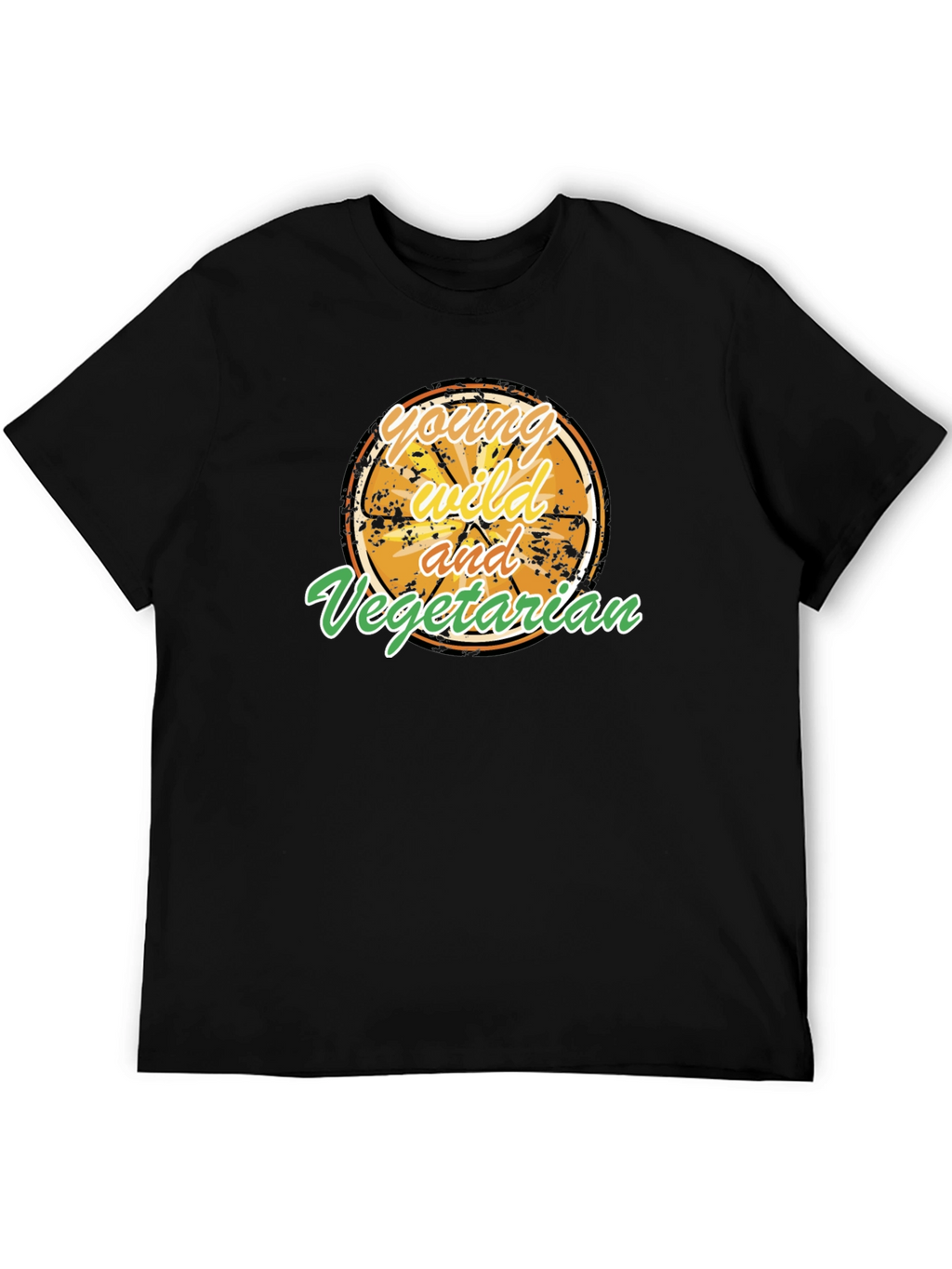 Young Wild and Vegetarian Graphic T-Shirt