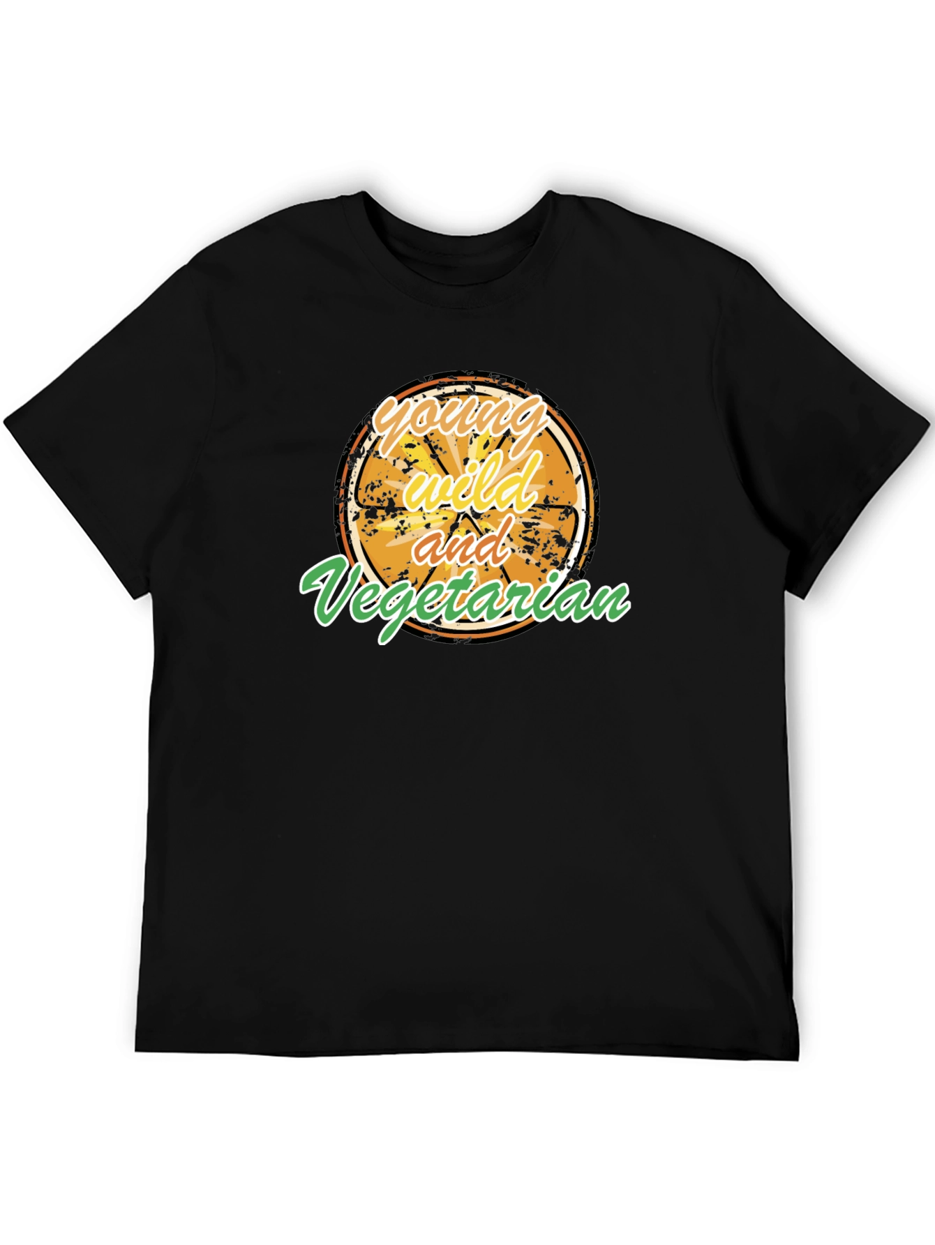 Young Wild and Vegetarian Graphic T-Shirt