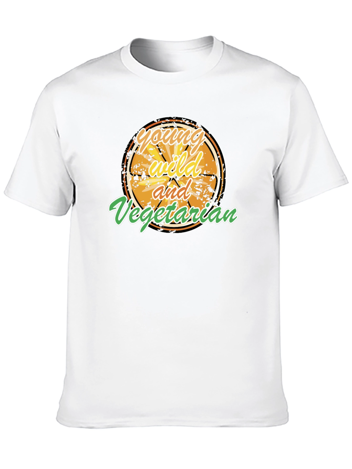 Young Wild and Vegetarian Graphic T-Shirt