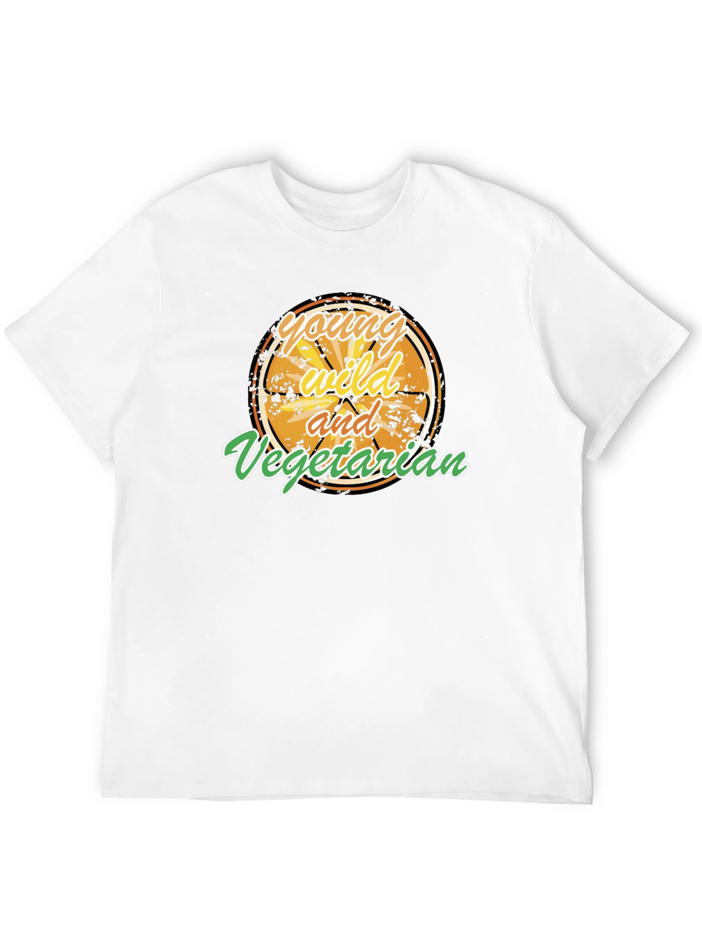 Young Wild and Vegetarian Graphic T-Shirt