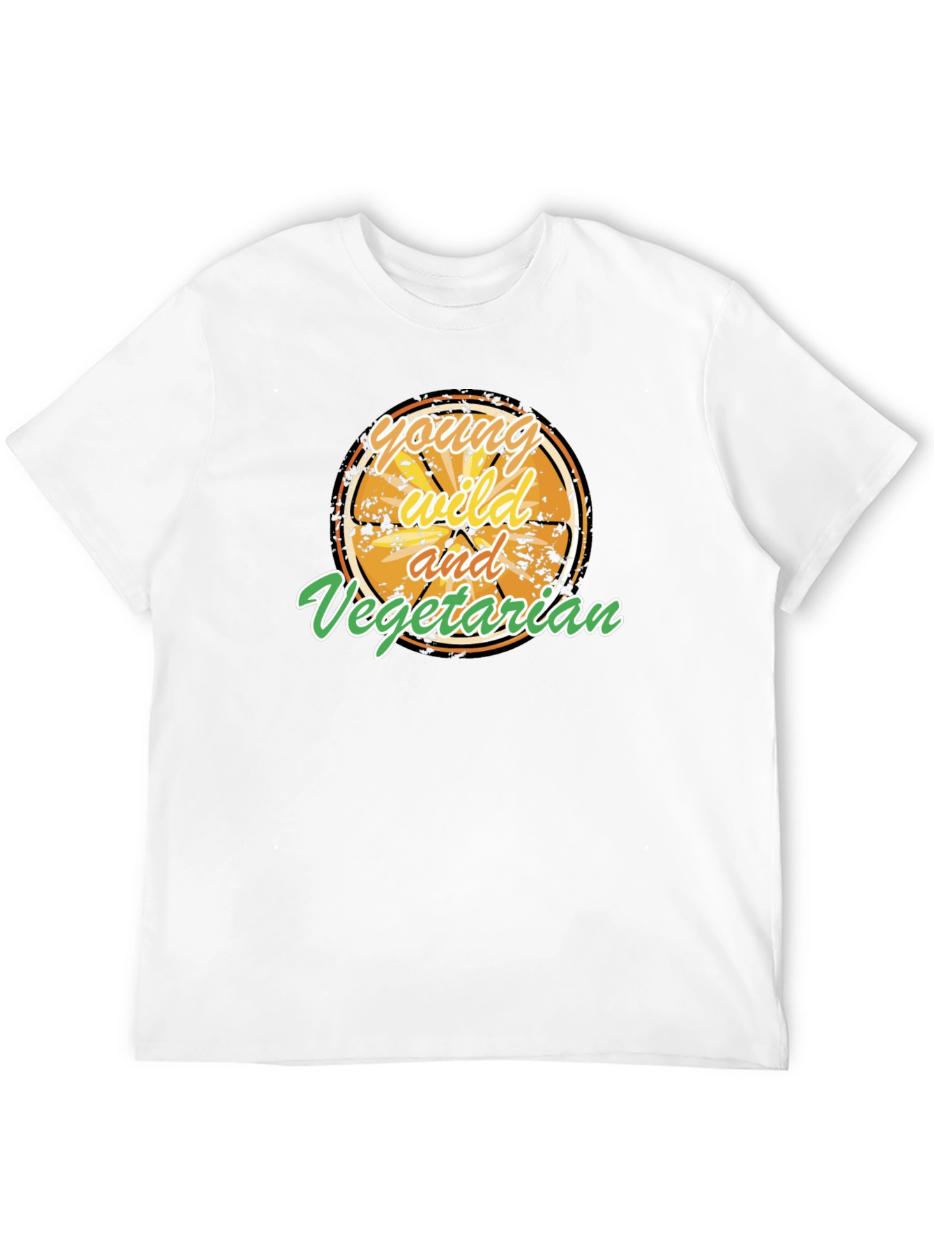 Young Wild and Vegetarian Graphic T-Shirt