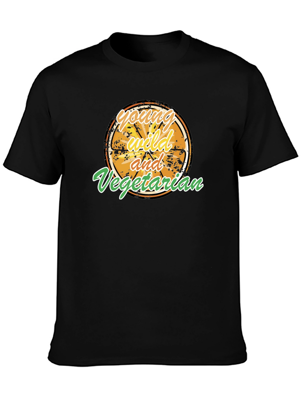 Young Wild and Vegetarian Graphic T-Shirt