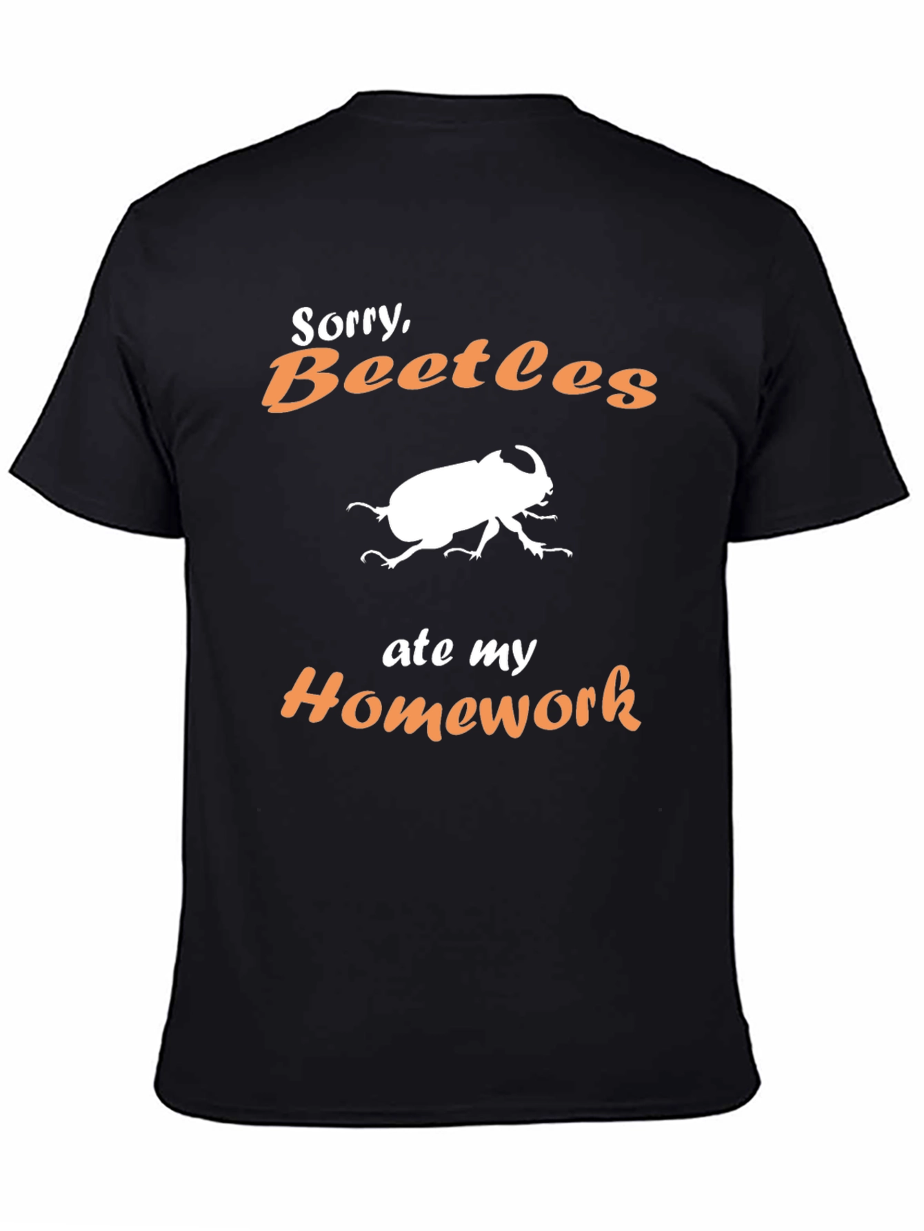 Funny Beetle Homework Excuse T-Shirt