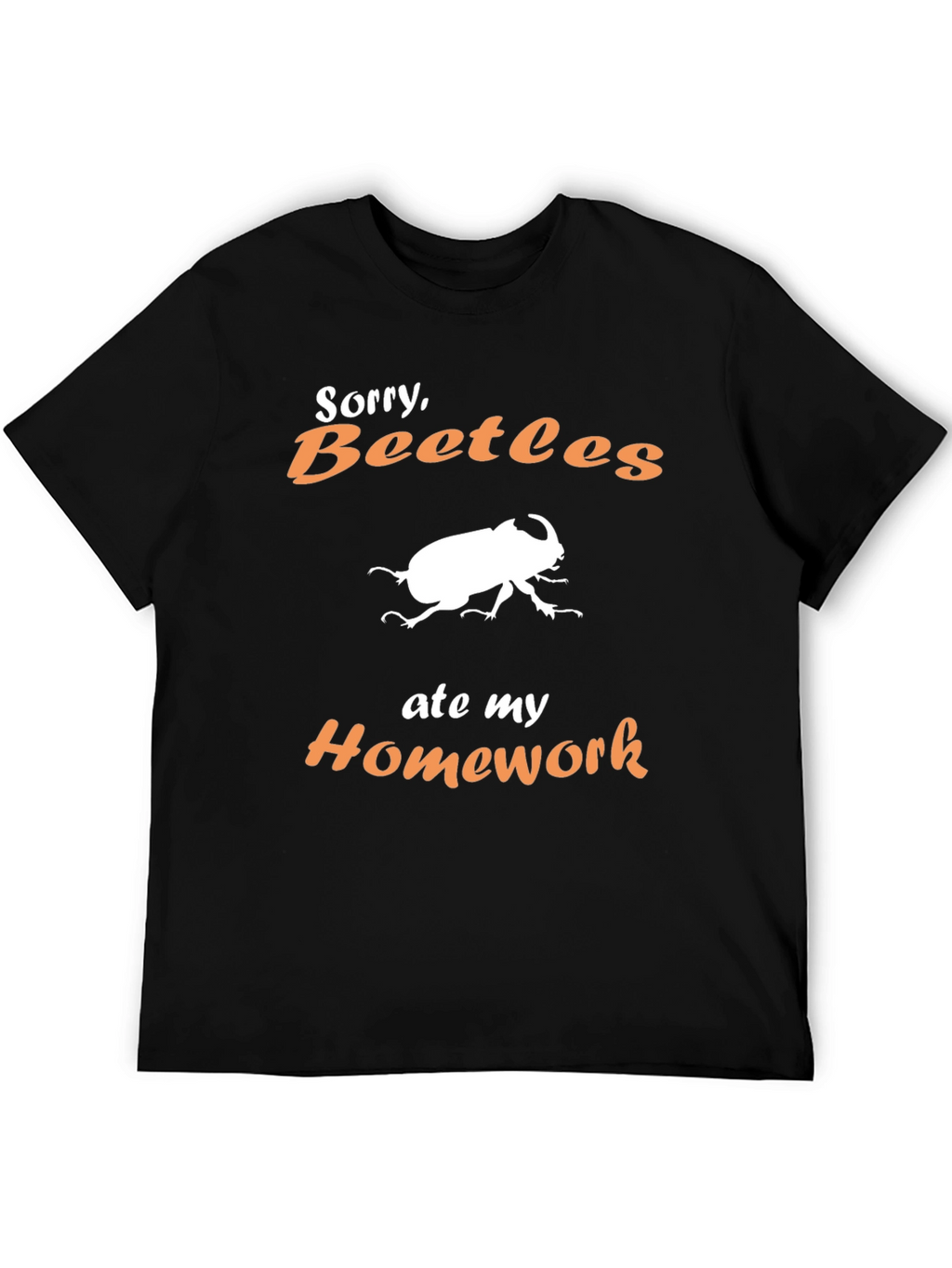 Funny Beetle Homework Excuse T-Shirt